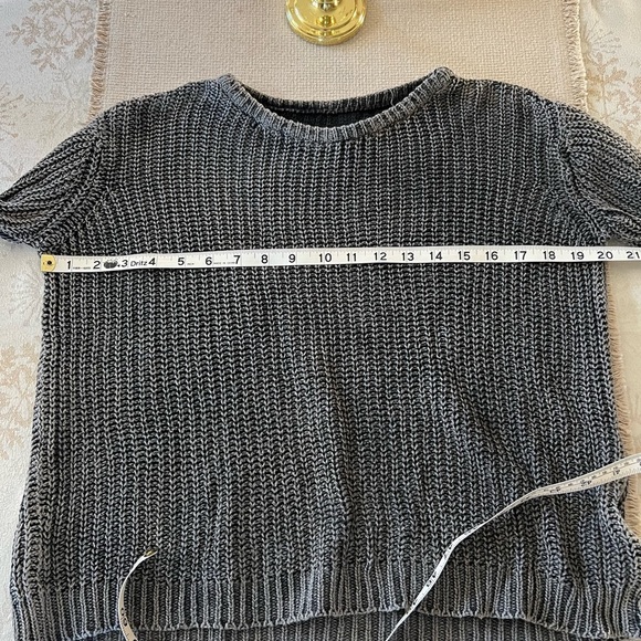 Washed Black Knit Sweater - Picture 3 of 5